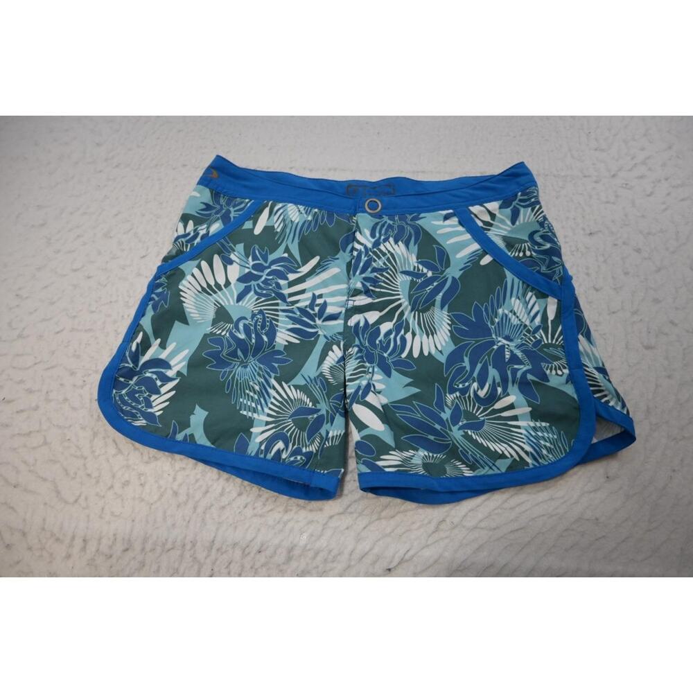 Oakley Board Shorts Floral Performance Swim Wear Womens Size 6‎